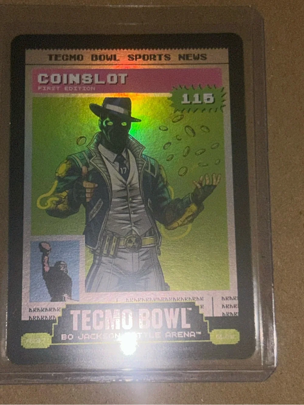 Coinslot Tecmo Bowl Bo Jackson Battle Arena 115 Power Glow N237 SSP